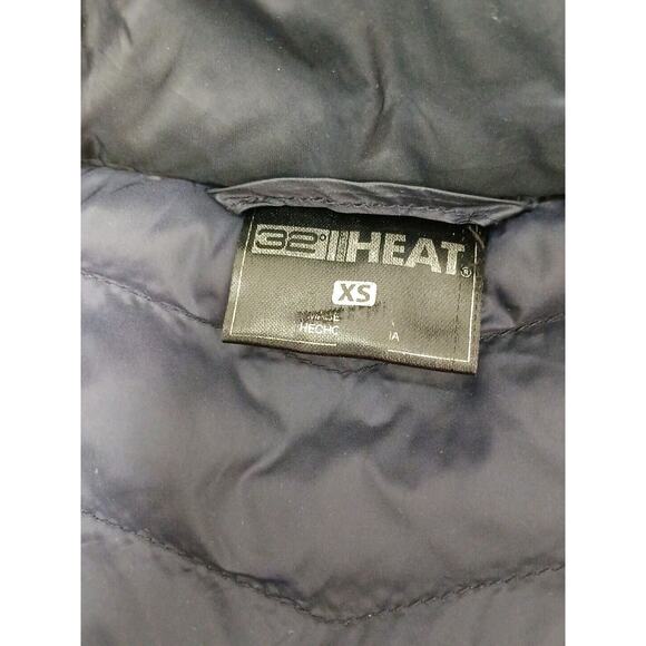 32 DEGREES HEAT Puffer Jacket Women's XSmall Navy Blue Packable Contemporary EUC - Picture 10 of 12